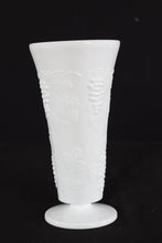 Load image into Gallery viewer, Milk Glass Vase Featuring Grapes
