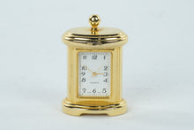 Load image into Gallery viewer, Miniature Gold Quartz Clock