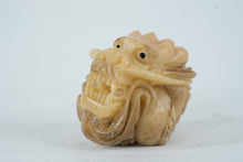 Load image into Gallery viewer, Carved Chinese Dragon Netsuke Style Miniature Figurine