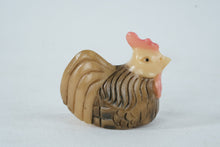 Load image into Gallery viewer, Carved Mini Rooster Figurine Netsuke Style Chicken Sculpture
