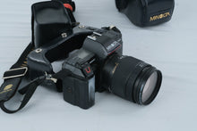Load image into Gallery viewer, Minolta Maxxum 5000 AF 35mm Film Camera Promaster 28 105mm Lens 1800AF Flash Case