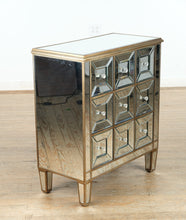 Load image into Gallery viewer, Glam Mirrored 9-Drawer Chest with Beveled Panels