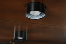 Load image into Gallery viewer, Mission Style Wood China Cabinet with Leaded Glass Doors and Storage Drawers