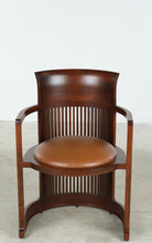 Load image into Gallery viewer, Frank Lloyd Wright Barrel Arm Chair by Copeland Furniture in Cherry Wood - Online Only
