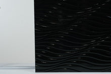 Load image into Gallery viewer, Major-Q Chrome Coffee Table with Black Wavy Shelf