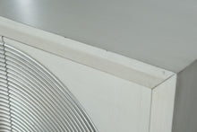 Load image into Gallery viewer, Modern White & Silver Console Cabinet by Coast to Coast