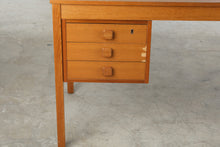 Load image into Gallery viewer, Danish Modern Teak Executive Desk with Six Drawers
