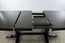 Load image into Gallery viewer, John Thomas Furniture Milano Double Pedestal Extension Dining Table in Coal and Black