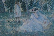 Load image into Gallery viewer, Claude Monet Mother and Child in the Garden Framed Art Print 27x24