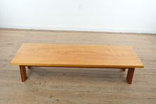 Load image into Gallery viewer, Modern Minimalist Solid Cherry Low Coffee Table with Curly Grain