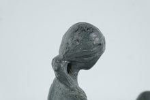 Load image into Gallery viewer, Modernist Mother and Child Sculpture Figurine Green Patina Finish