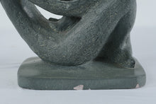 Load image into Gallery viewer, Modernist Mother and Child Sculpture Figurine Green Patina Finish