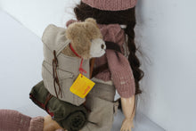 Load image into Gallery viewer, Vintage 1981 MT Babies Artist Doll 25 Inch Mountain Girl With Steiff Bear