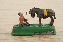 Load image into Gallery viewer, 2.) J E Stevens I Always Did Spise a Mule Cast Iron Mechanical Bank Bowen 1880