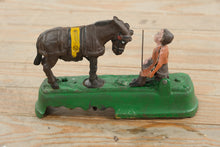 Load image into Gallery viewer, 2.) J E Stevens I Always Did Spise a Mule Cast Iron Mechanical Bank Bowen 1880