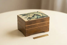 Load image into Gallery viewer, Vintage Hummel Stormy Weather Wooden Music Box Wind Up Trinket Jewelry Box