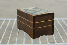 Load image into Gallery viewer, Vintage Hummel Stormy Weather Wooden Music Box Wind Up Trinket Jewelry Box
