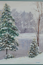 Load image into Gallery viewer, Snowy Lake by N. Findley - 20 x 24