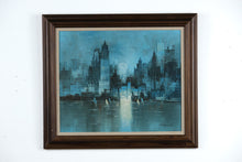 Load image into Gallery viewer, Impressionist New York City Skyline by W. Bonsall – Original Oil on Canvas