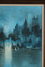 Load image into Gallery viewer, Impressionist New York City Skyline by W. Bonsall – Original Oil on Canvas