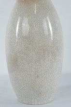 Load image into Gallery viewer, Vintage Crackle Glaze Ceramic Vase White Ivory Pottery Vase Number 585