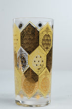 Load image into Gallery viewer, Vintage Cera Ned Harris Jeweled Pineapple Gold Highball Glasses Set of 5
