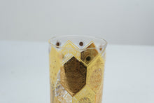 Load image into Gallery viewer, Vintage Cera Ned Harris Jeweled Pineapple Gold Highball Glasses Set of 5