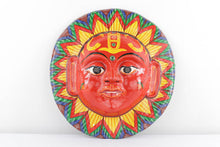 Load image into Gallery viewer, Nepalese Paper Mache Wall Hanging Mask - Red Face
