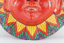 Load image into Gallery viewer, Nepalese Paper Mache Wall Hanging Mask - Red Face