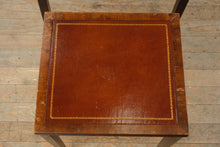 Load image into Gallery viewer, “The Wexford Trio” – Vintage Leather-Top Nesting Tables with Gold Tooling