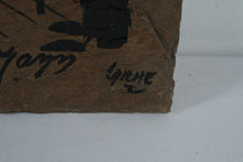 Load image into Gallery viewer, Hand-Painted Slate Wall Art – New Orleans Jazz Scene (1991) – Vivian & Pierre Louis Laiche