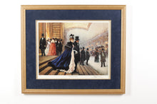 Load image into Gallery viewer, Alan Maley Victorian Winter Scene Print Collection Set of 3 Signed Numbered Framed