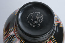 Load image into Gallery viewer, Helio Gutierrez Nicaragua Art Pottery Vase 2009 Hand Painted Geometric Design