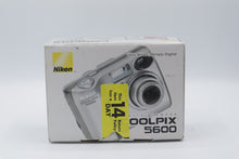 Load image into Gallery viewer, Nikon Coolpix 5600 5MP Silver Digital Camera Box Manuals Untested