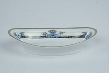Load image into Gallery viewer, Noritake Daventry Vintage Oval Vegetable Serving Bowl Japan Blue Floral Gold Trim