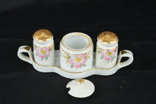 Load image into Gallery viewer, Vintage Noritake Azalea Salt Pepper Mustard Set Tray 19322 Japan