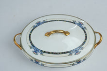 Load image into Gallery viewer, Vintage Noritake Daventry Covered Vegetable Serving Bowl Floral Gold Trim 12 Inch