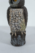 Load image into Gallery viewer, Large Plastic Owl Garden Statue – 18” Tall Realistic Outdoor Décor Figure