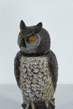 Load image into Gallery viewer, Large Plastic Owl Garden Statue – 18” Tall Realistic Outdoor Décor Figure