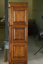 Load image into Gallery viewer, are 5 Stack Oak Barrister Bookcase with Leaded Glass Door and Globe Wernicke Style -#1- ONLINE ONLY