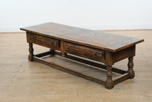 Load image into Gallery viewer, Oak Coffee Table with Drawers - Globe