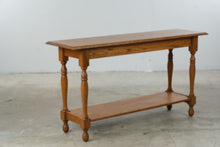 Load image into Gallery viewer, Solid Oak Traditional Console Sofa Table with Lower Shelf