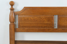 Load image into Gallery viewer, Solid Oak Full Size Panel Headboard