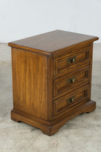 Load image into Gallery viewer, United Furniture Solid Oak Three-Drawer Nightstand