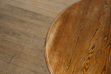 Load image into Gallery viewer, Solid Oak Pedestal Dining Table with Claw Feet – 42" Round
