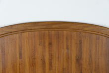Load image into Gallery viewer, Lea Furniture Queen Size Oak Arch Panel Headboard with Metal Bed Frame