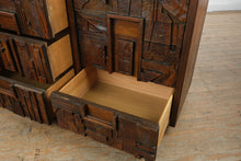 Load image into Gallery viewer, 1970s Lane Pueblo Brutalist Oak 9-Drawer Lowboy Dresser