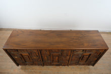 Load image into Gallery viewer, 1970s Lane Pueblo Brutalist Oak 9-Drawer Lowboy Dresser