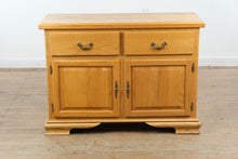 Load image into Gallery viewer, Solid Oak Buffet Cabinet Traditional Sideboard Storage