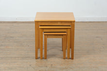 Load image into Gallery viewer, Solid Wood Nesting Tables Set of Three Minimalist Modern